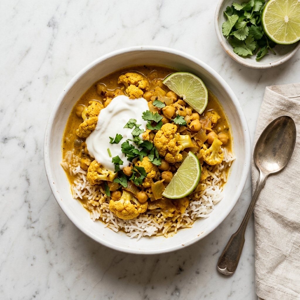 Cauliflower Chickpea Curry