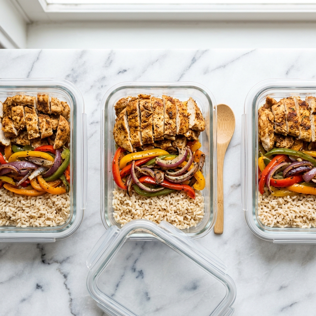 Chicken Fajita Meal Prep Bowls