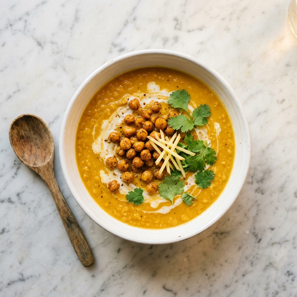 Quick Coconut Lentil Soup (20 Min)