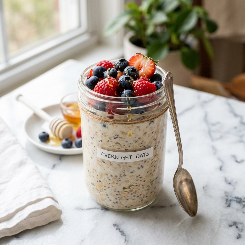 Overnight Oats with Berries